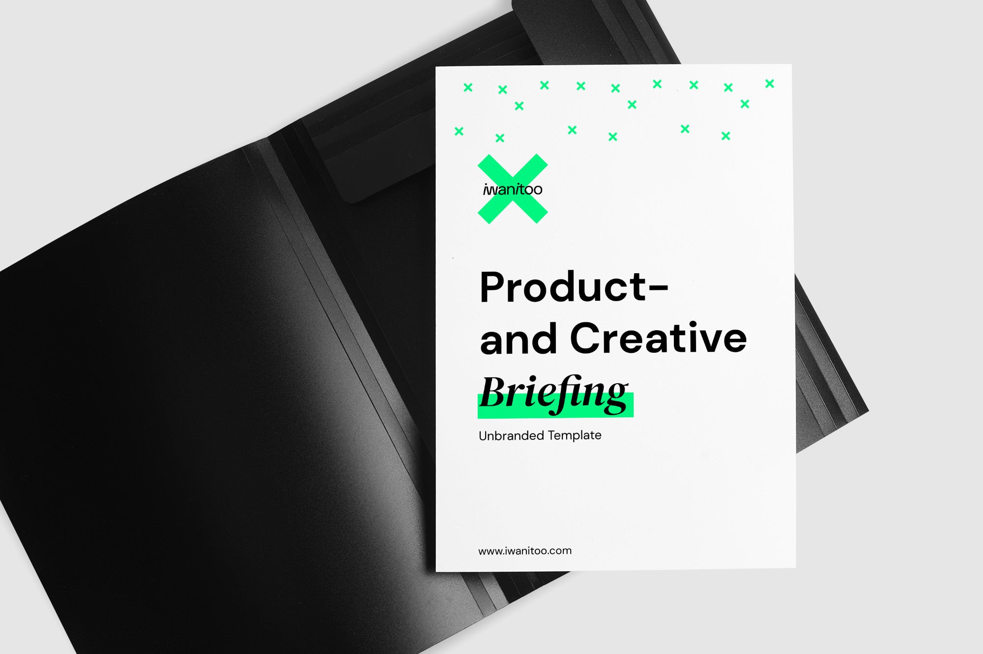 Produkt- und Creative Briefing Vorlage Unbranded